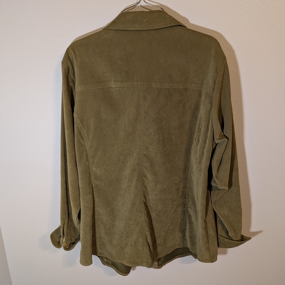 Ashley Stewart Olive Green Blouse - Picture 3 of 3